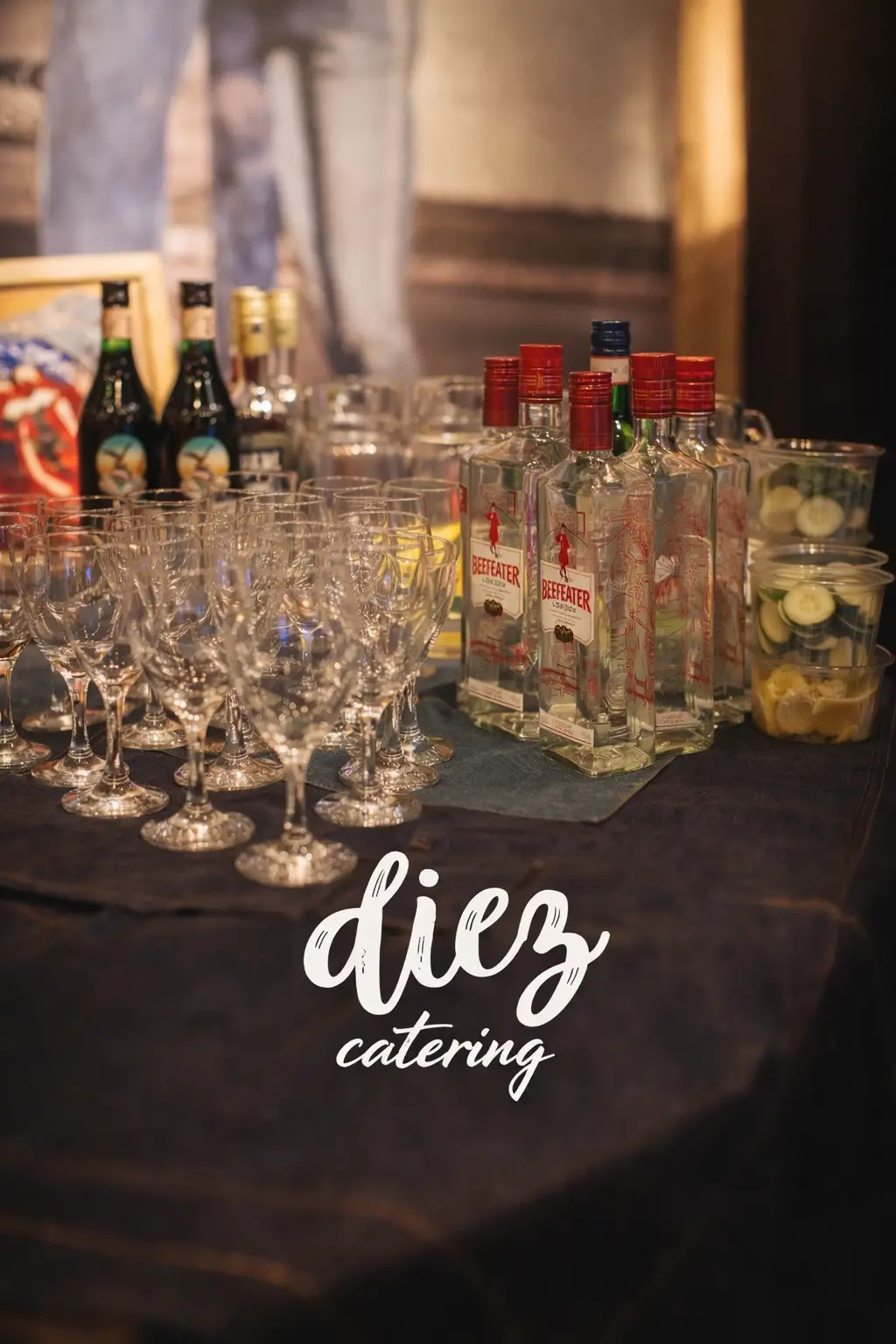 Barra de tragos para eventos