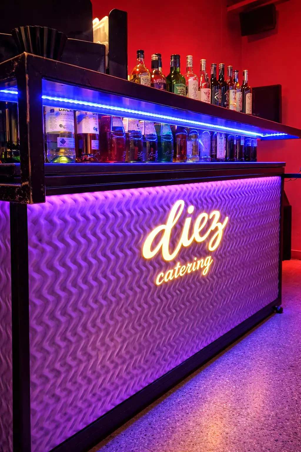 Barra montada en fiesta