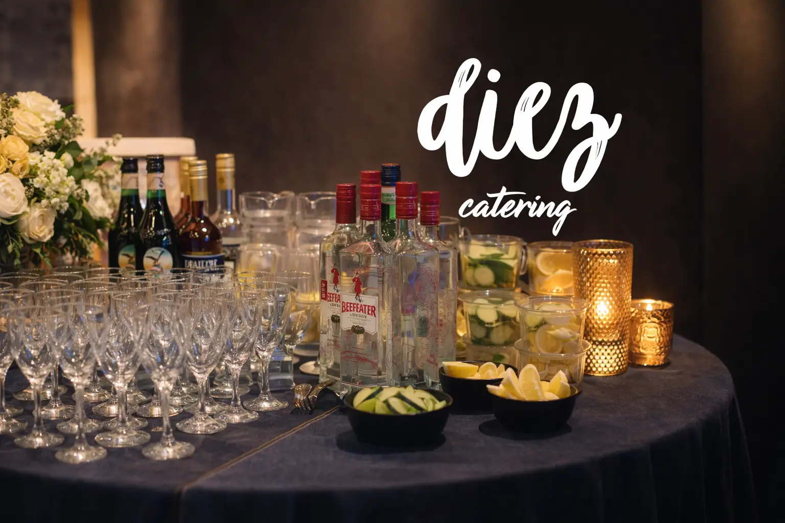 Bartender preparando cocktails