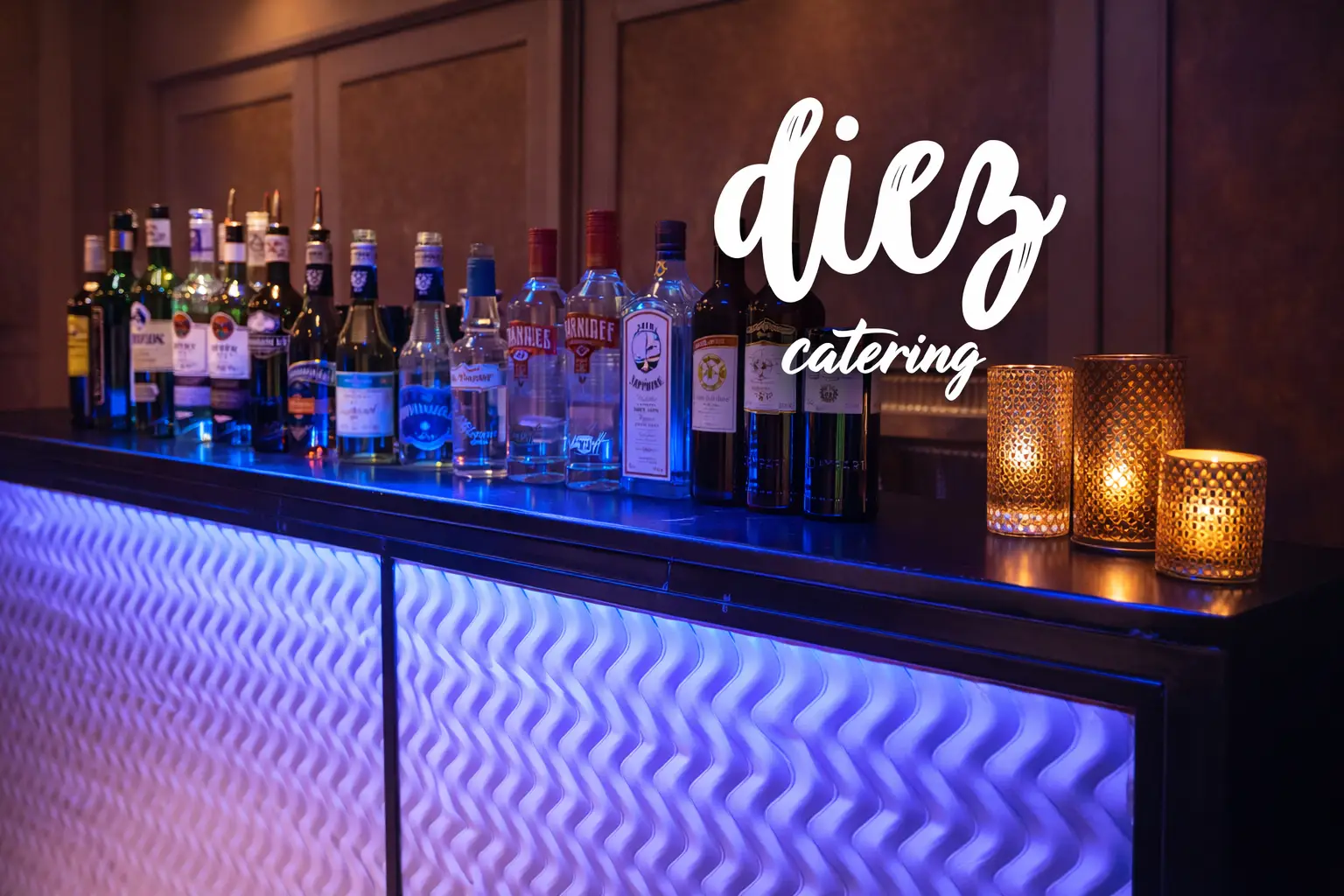 Cocktails en barra móvil