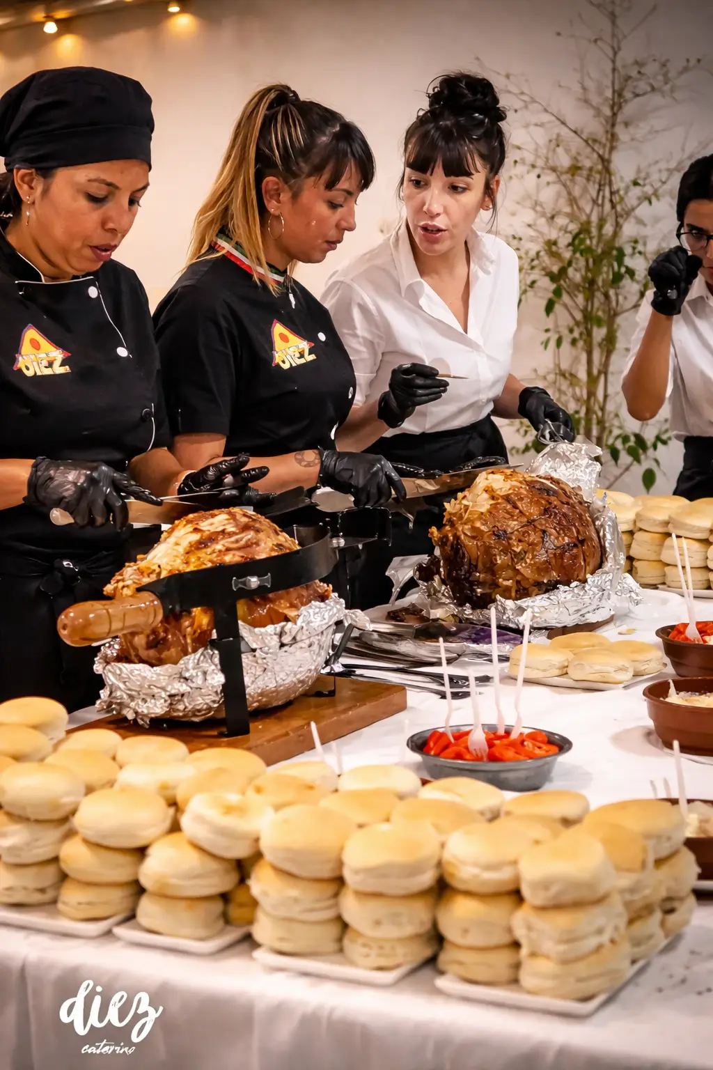 Pernil con presentación premium