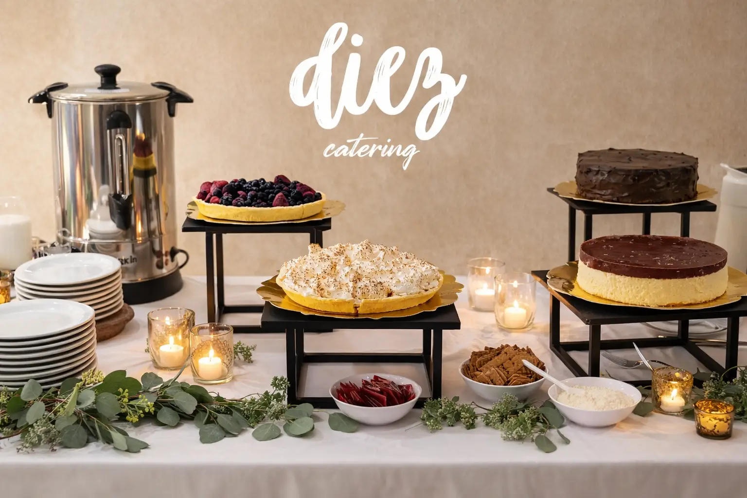 Mesa de postres para eventos